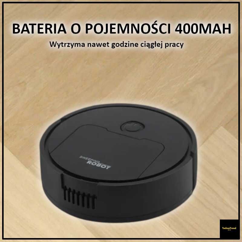 Mini robot sprzątający czarny