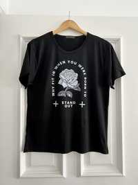 Gothic t-shirt com frase estampada