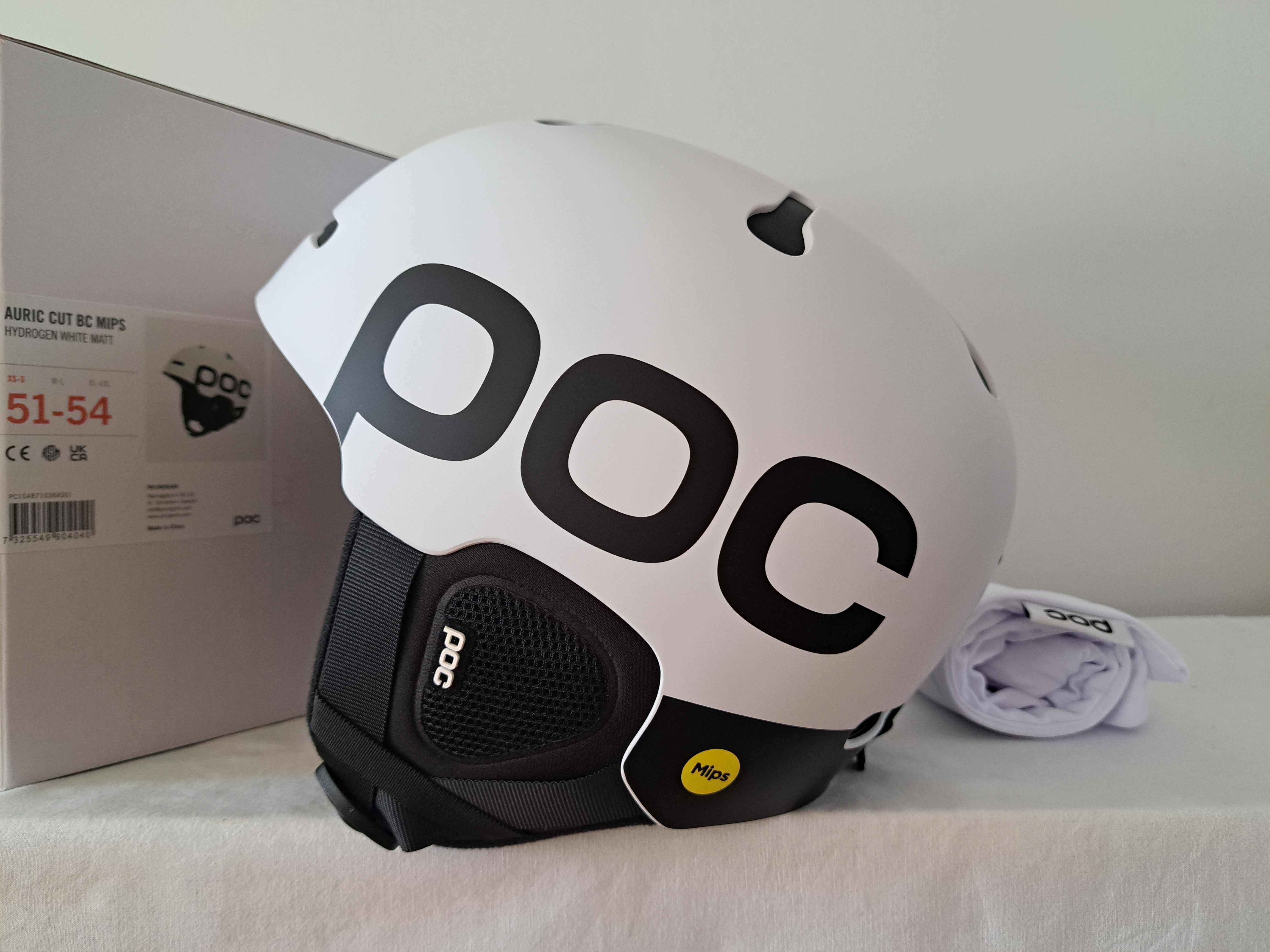 Kask narciarski POC Auric Cut BC Backcountry Mips White XS/S 51-54cm