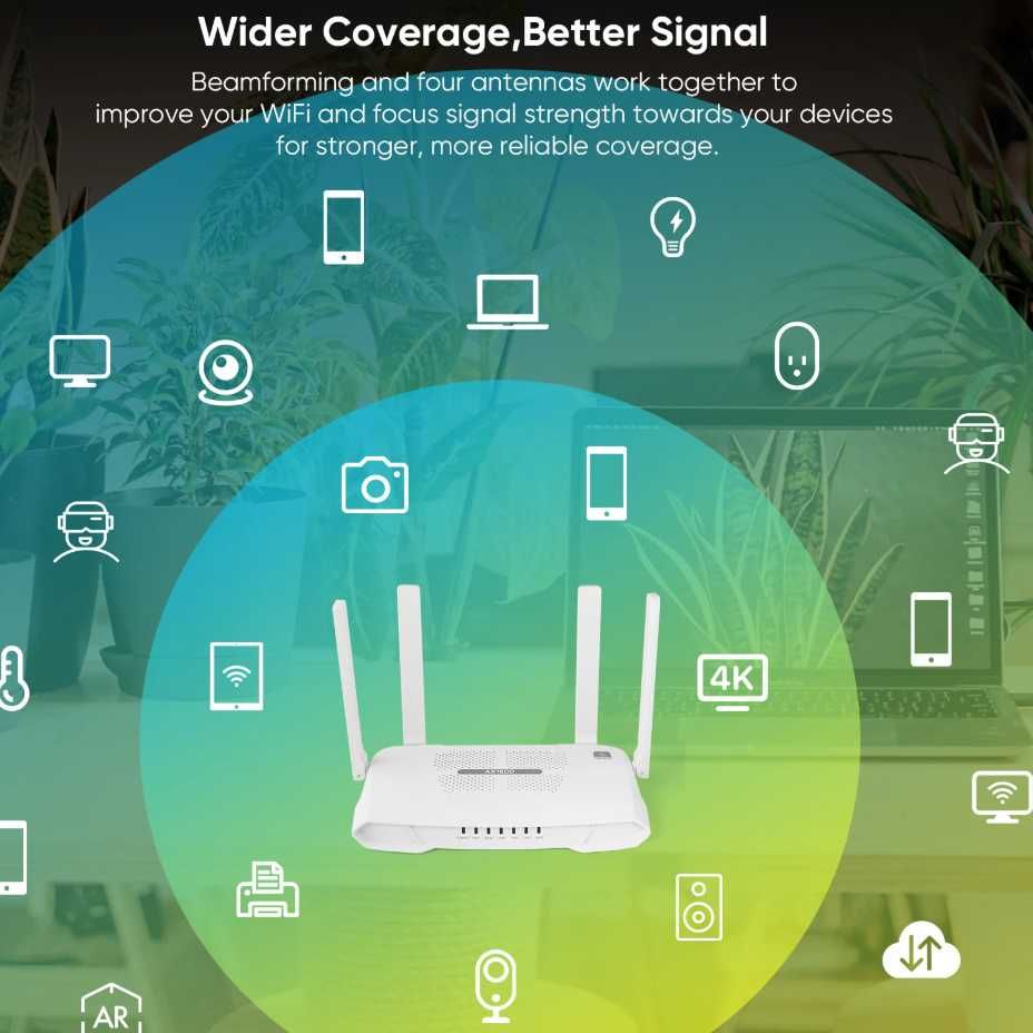 Роутер, маршрутизатор WIFI 6 EDUP RT2983 OPENWRT AX1800