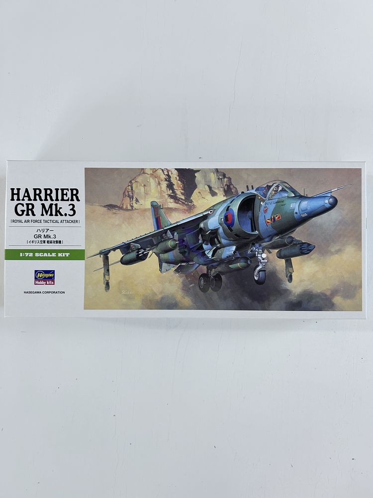 Samolot Harrier GR Mk.3 model do sklejania Hasegawa 00236