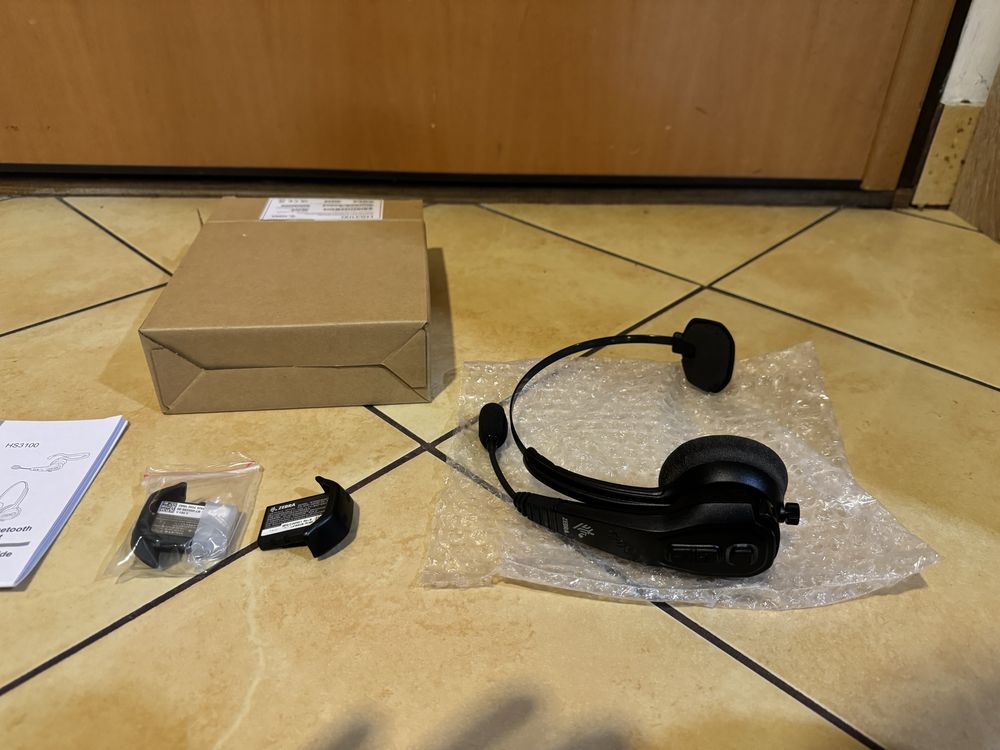 Sprawny Zestaw słuchawkowy Bluetooth Zebra HS3100 RUGGED 8 kHz