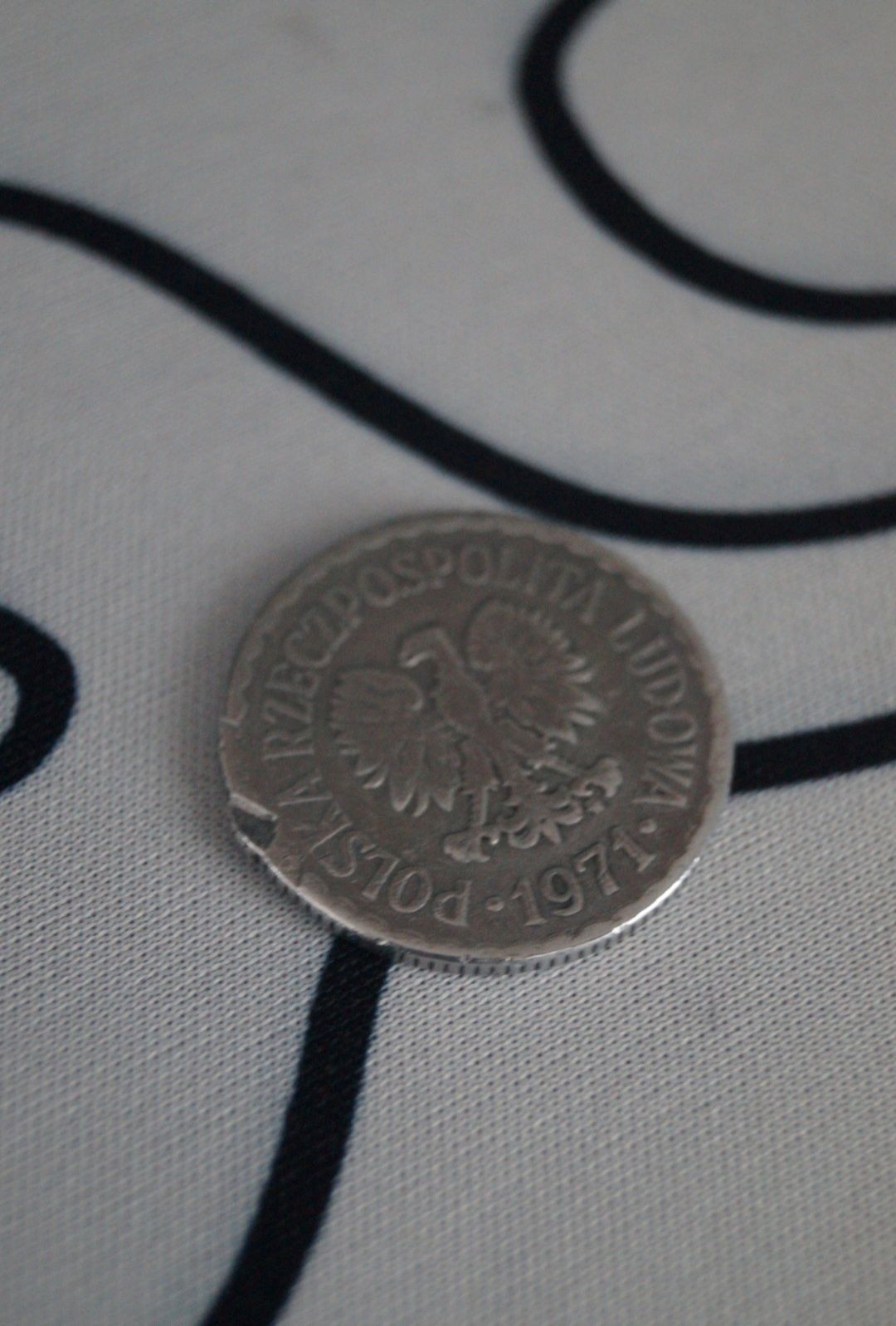 Moneta z PRL-U w dobrym stanie z roku 1971