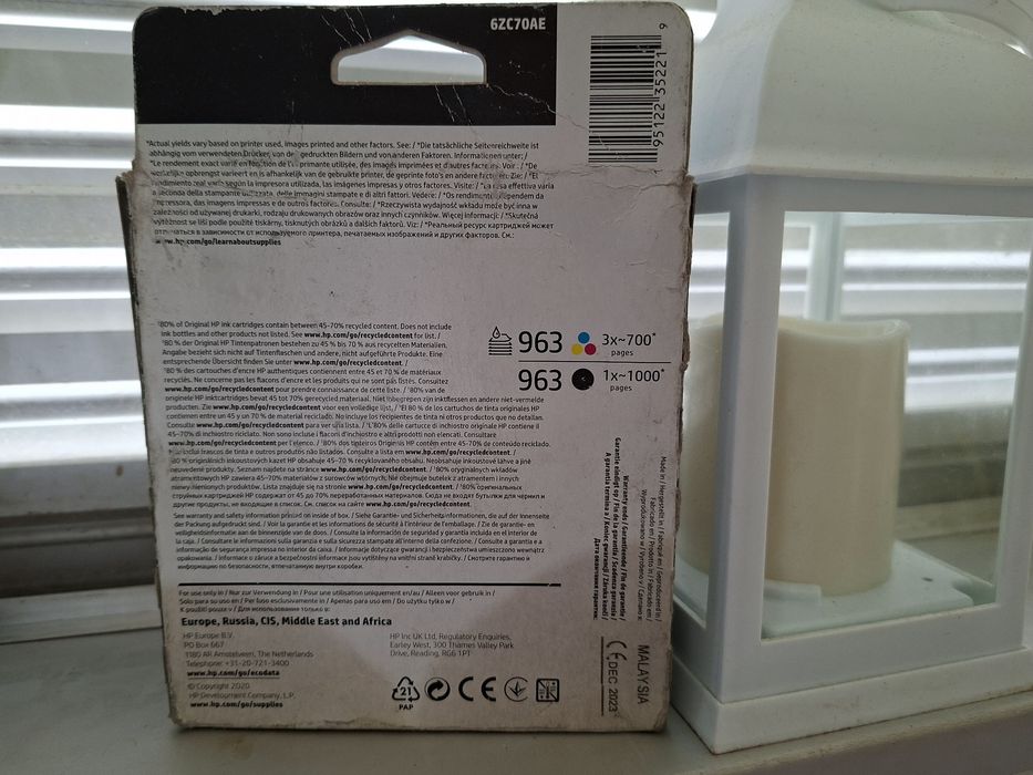 HP - Tinteiros 963 Pack 4 (6ZC70AE)
