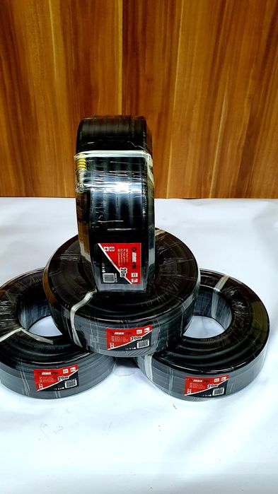 Wąż do Kompresora Gumowy 20M Przewód Pneumatyczny 10X17mm 20m Zakutu