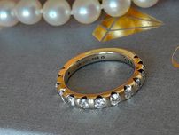 R.7 Obrączka Brylanty 0.6 ct Złoto 585