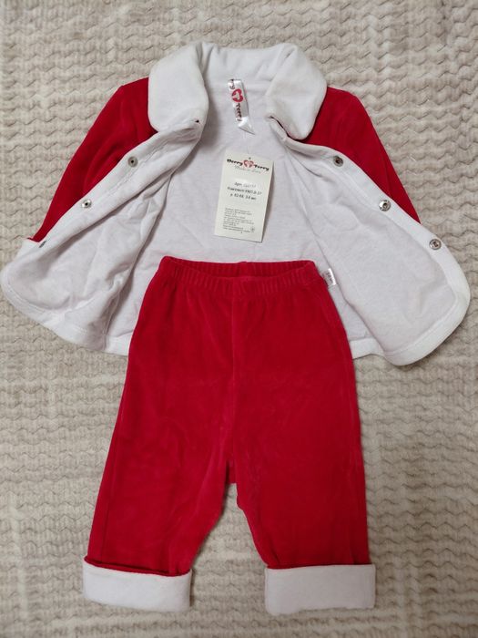 Новорічний дитячий велюровий костюм