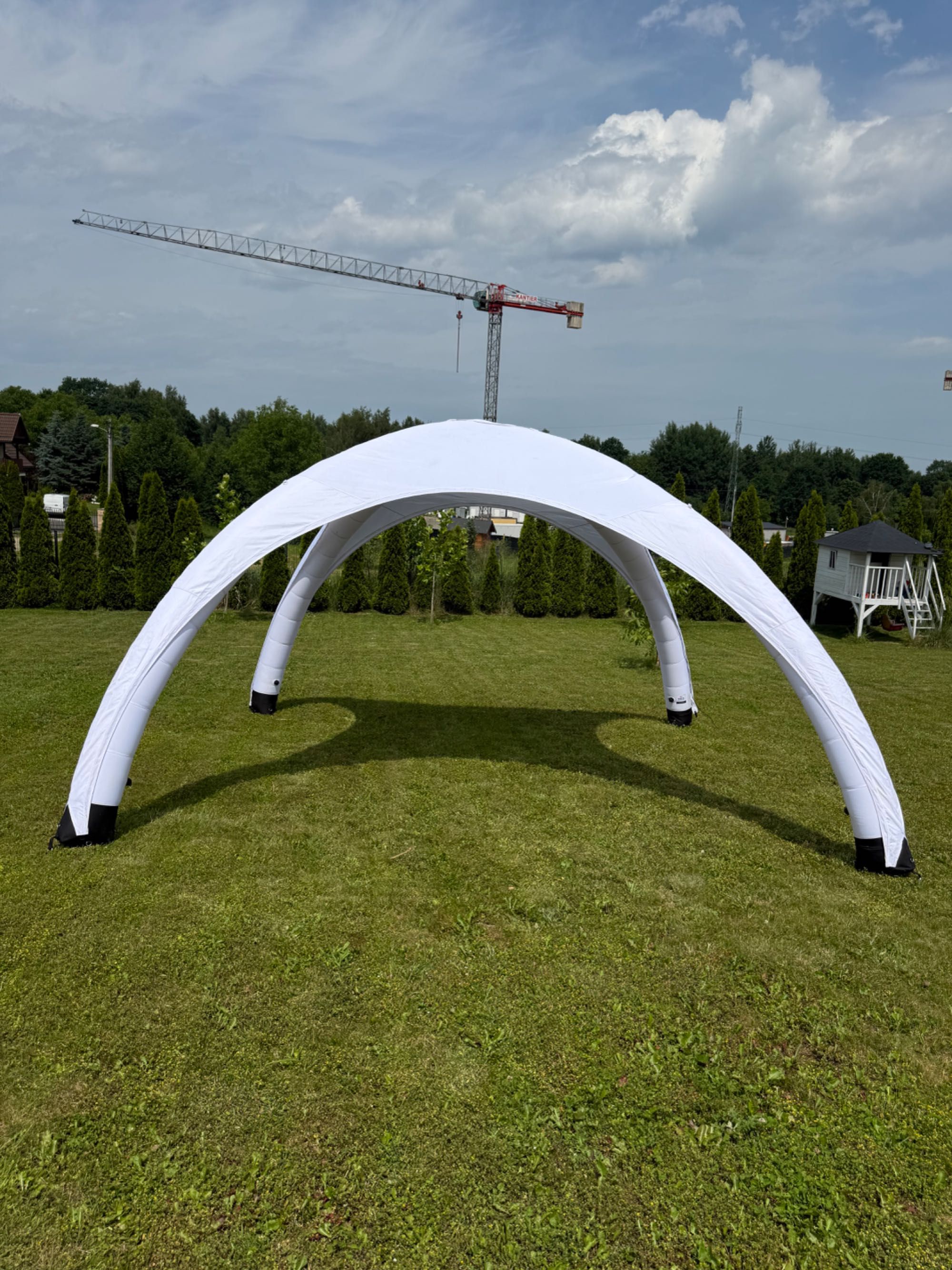 Namiot pompowany, rozkładany  stałociśnieniowy, event, impreza, plener