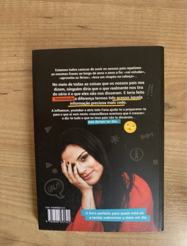 Livro Coisas que os teus pais não te disseram!- Inês Faria