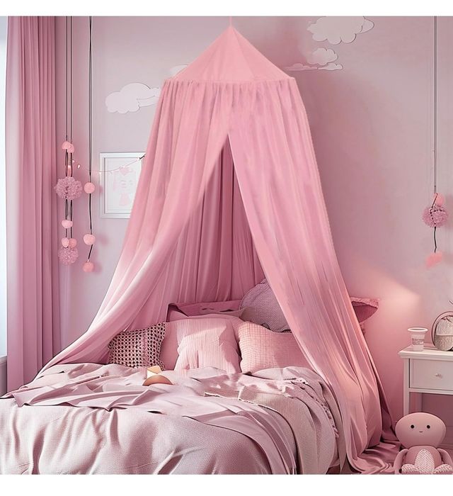 SESAMIS Baldachim do pokoju dziecięcego, baldachim do łóżka, łóżeczko