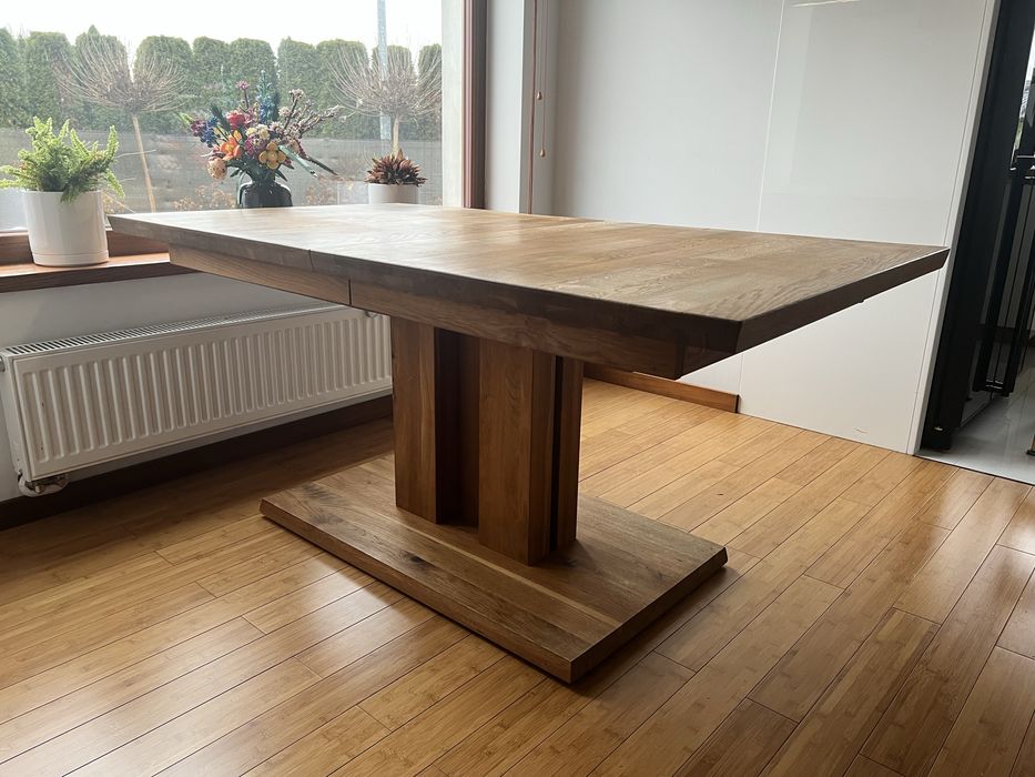 Stół do jadalni lity dąb dębowy 160cm 200cm 240cm rozkładany olej