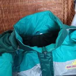 Blusão acolchoado impermeável Up-Fishing com carapuço