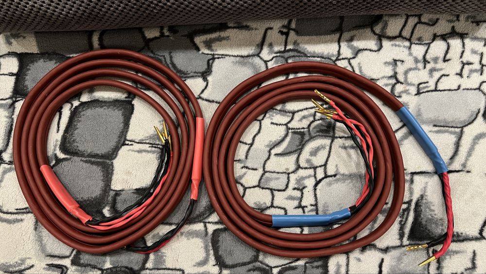 Legendarne kable Głośnikowe Audioquest Bedrock Made in USA Stan BDB