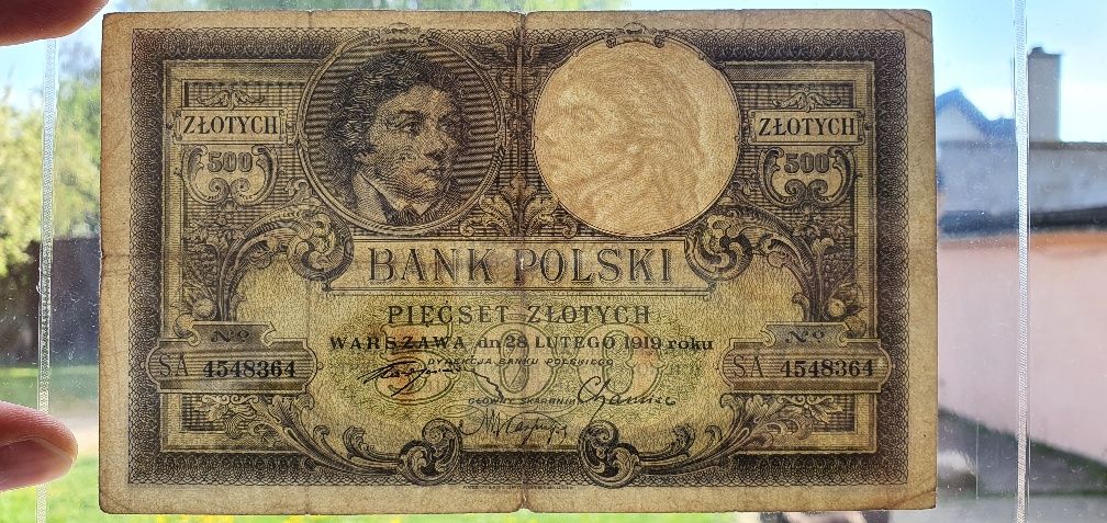 500 zł 1919 banknot