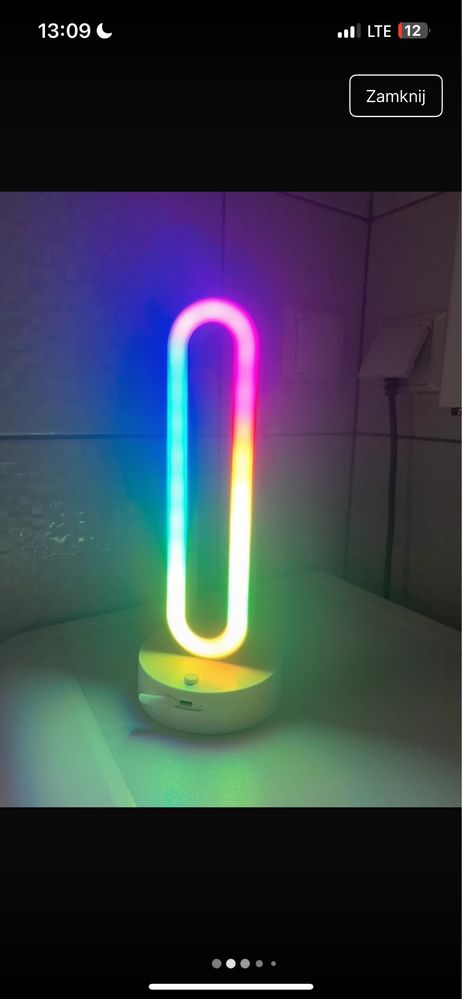 Lampka LED wielokolorowa USB różne funkcje świecenia mrugania nowa