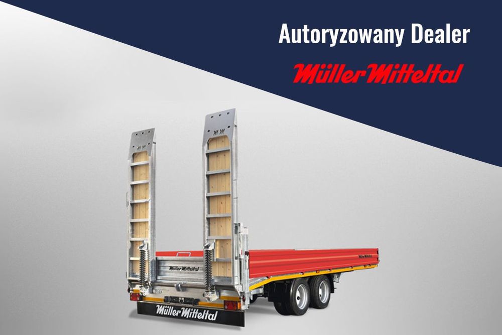 Müller-Mitteltal ETU-TA-R  Tandem Tridem Niskopodwoziowy, Przyczepa Najazdy Burty 7 27 ton DEALER
