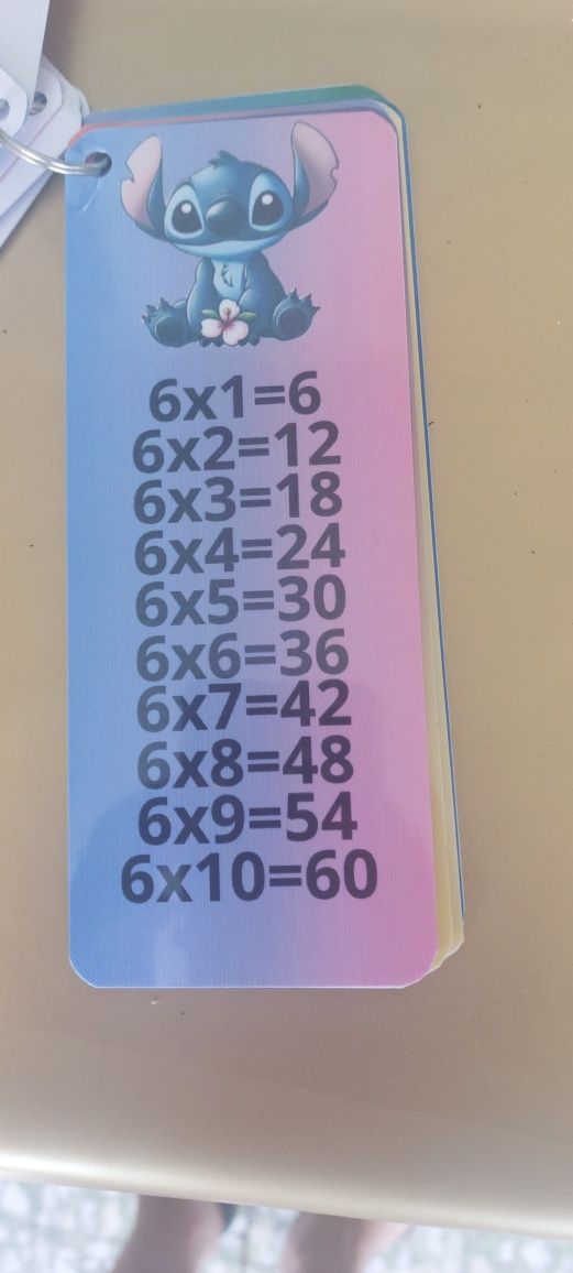 Tabuadas personalizadas personalizadas