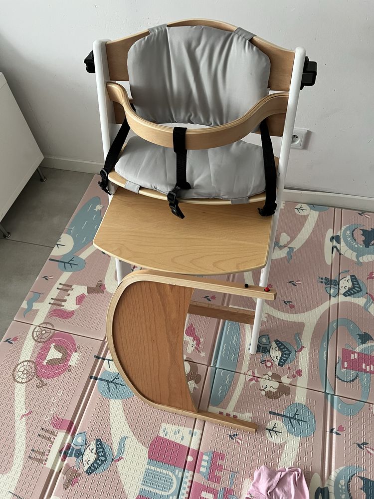 Kinderkraft enock krzeslo do karmienia 3w1