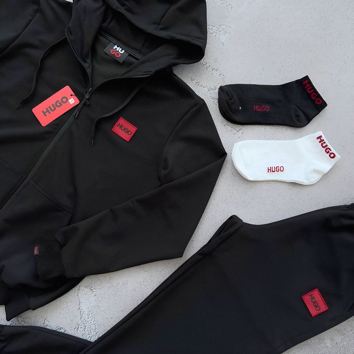 Чоловічий костюм HUGO, зимовий на флісі • ПОДАРУНОК! • розміри S - XXL