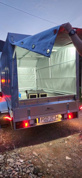 Przyczepka samochodowa  300x156x150 rok 2024 z mega oświetleniem LED