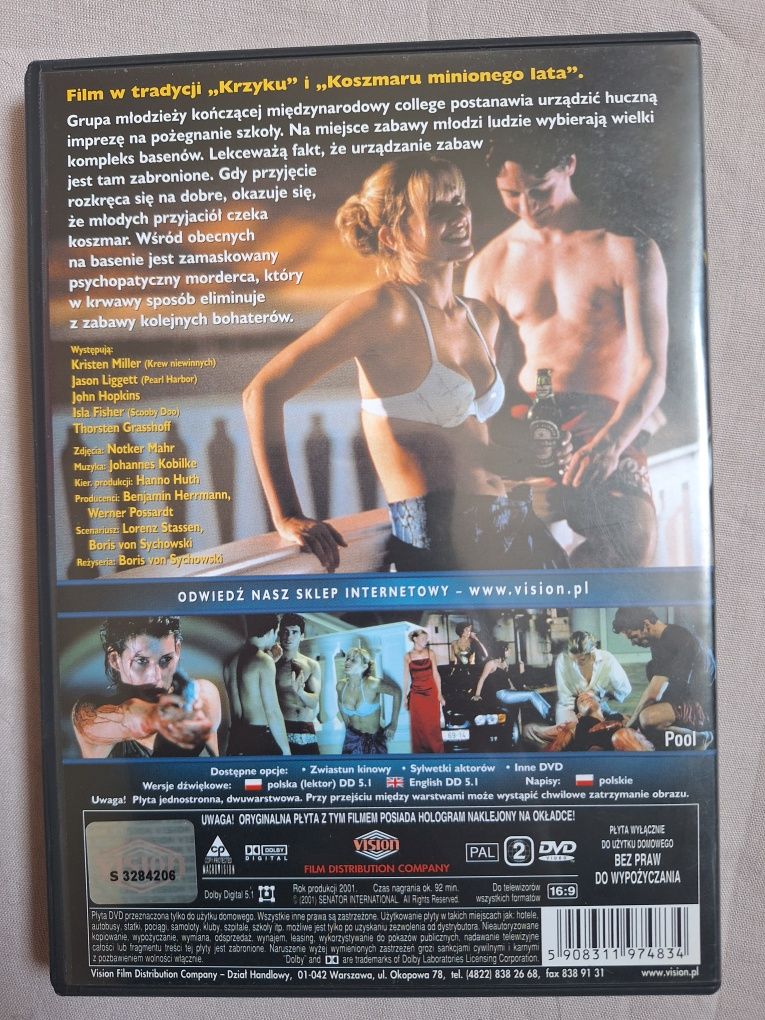 Basen film DVD horror