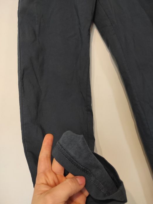 Ocieplane bawełniane spodnie z gumką w pasie