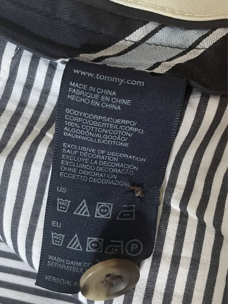 Krótkie spodenki chinosy męskie bezowe Tommy Hilfiger