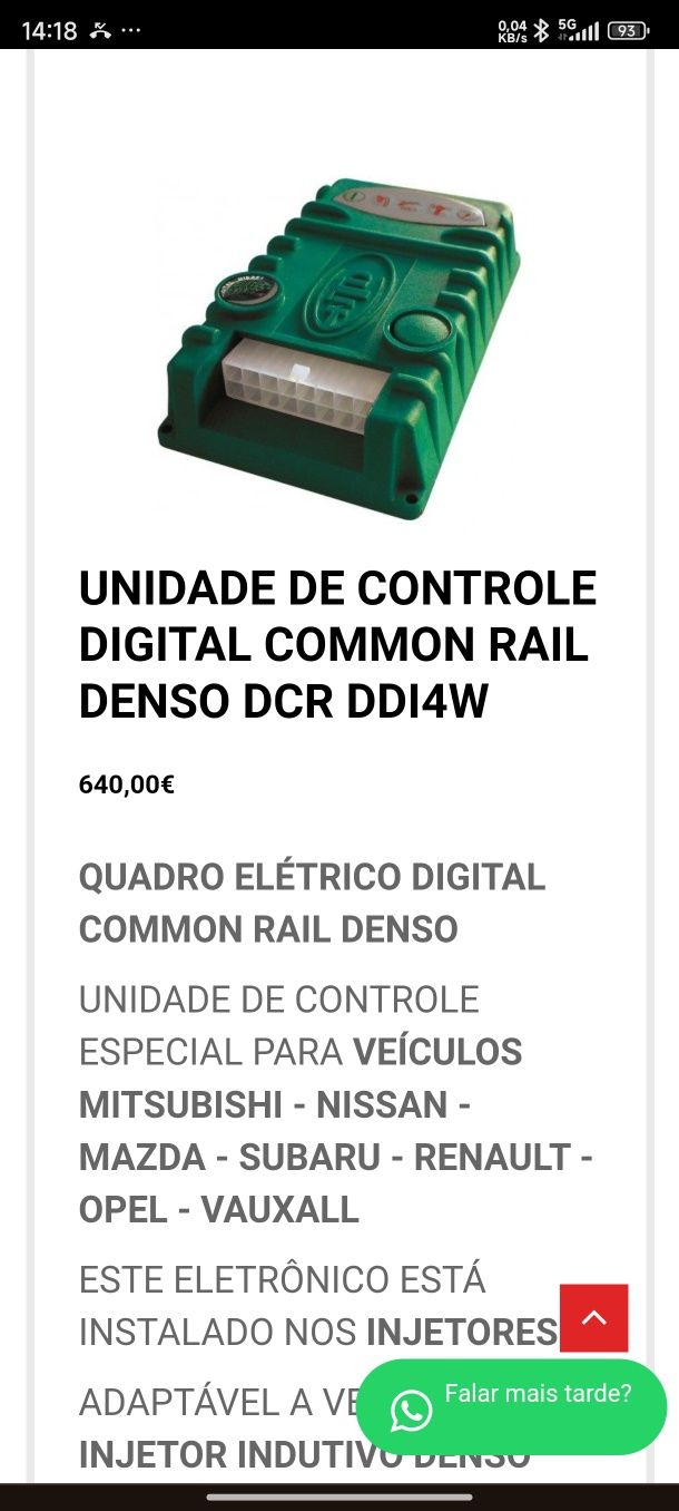 Kit potência Rover 75, MG, BMW 320d