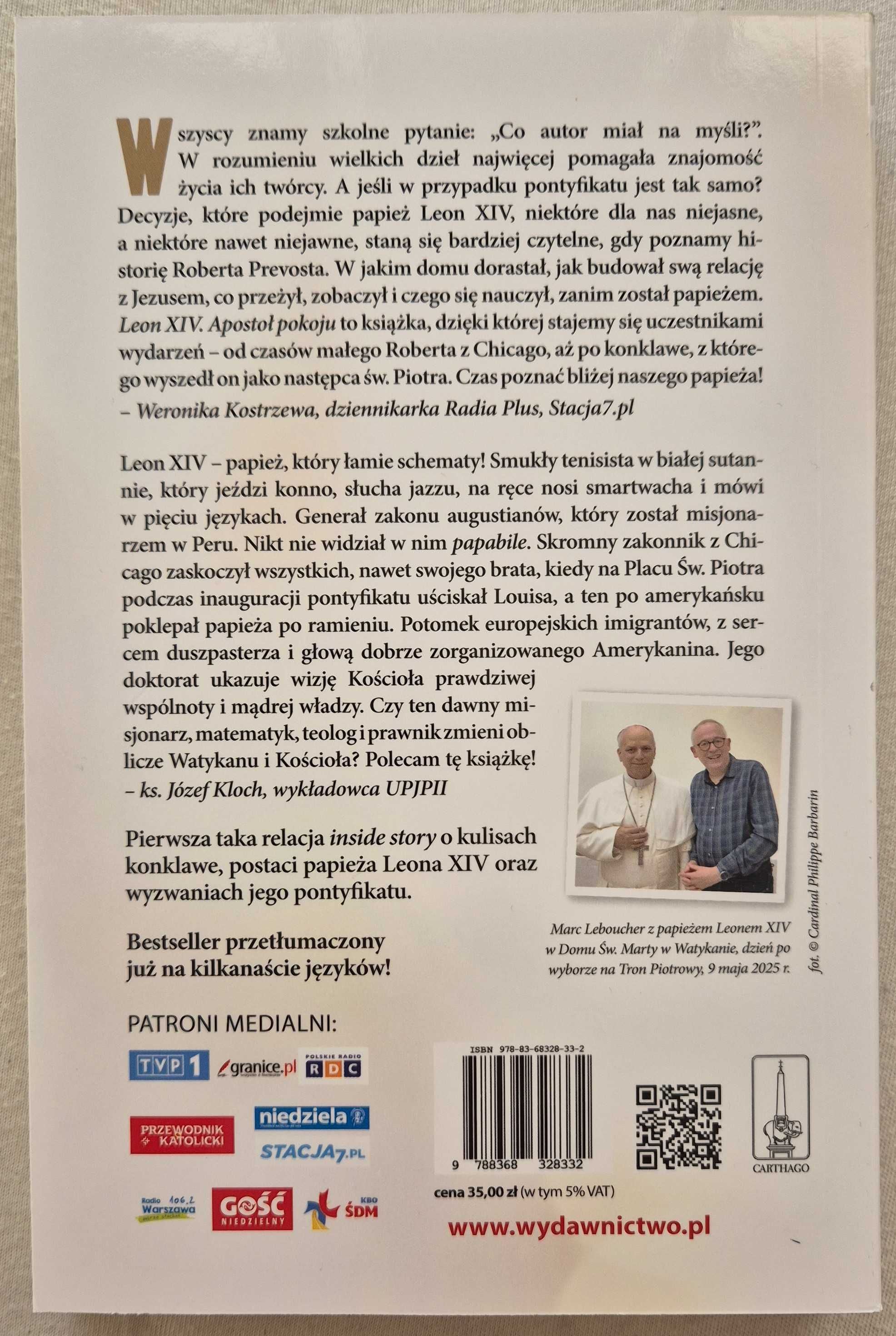 Książka pt. "Leon XIV..."