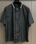 Koszulka polo Louis Vuitton czarna jedwabna model 1AGTP2