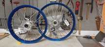 Zestaw komplet kół EXCEL Haan Wheels 21x1.60 19x2.15 YZ felgi piasty