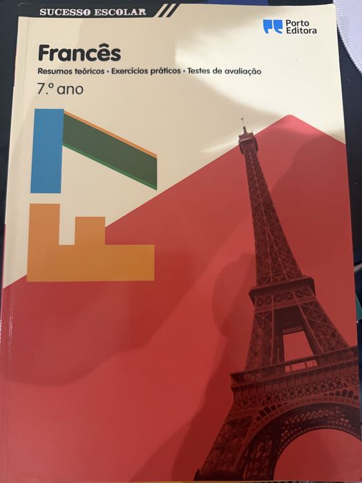 Livros, Sucesso Escolar, 7 ano, ingles e Frances, Porto Editora.
