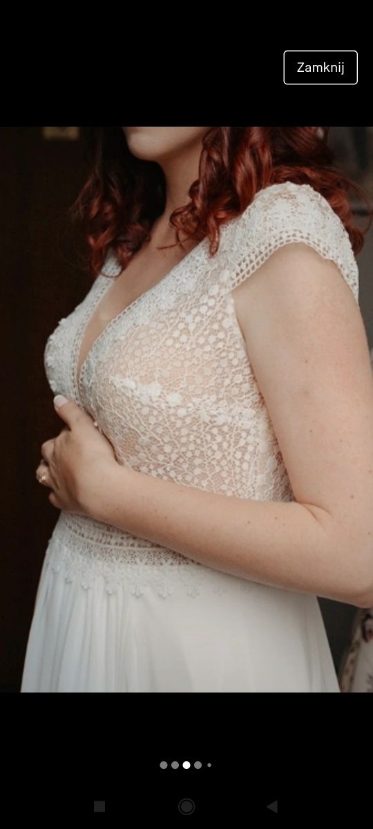 Suknia ślubna boho