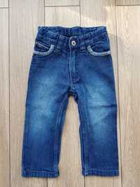 Spodnie dżinsy rozmiar 92 spodenki dżinsowe niebieskie