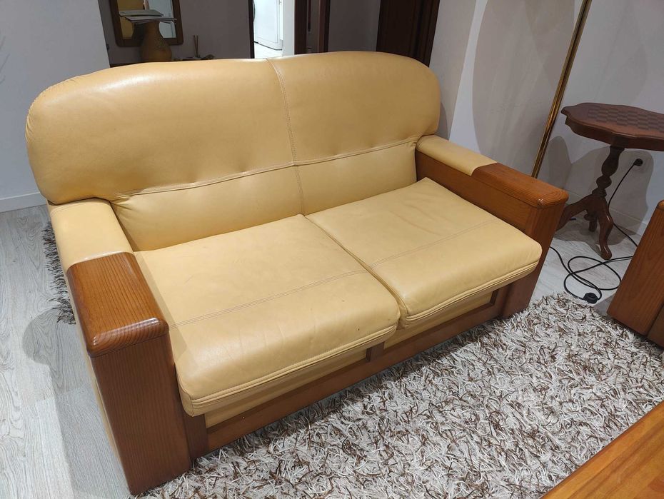 Vendo 2 Sofás em pele