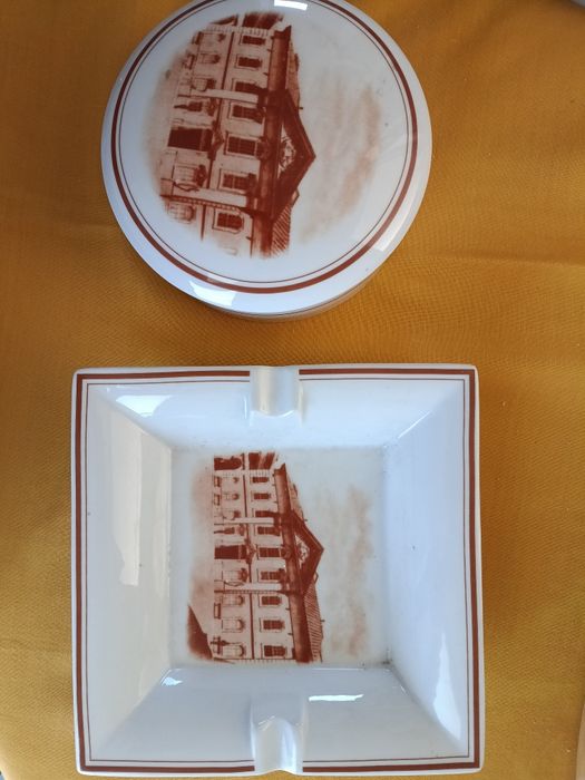 Box e Cinzeiro - Belver - Porcelana - Hospital das Caldas da Rainha