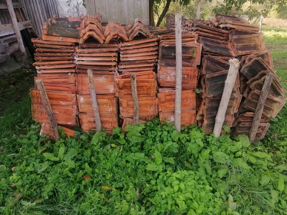 Дахівка. Черепиця стара керамічна польська