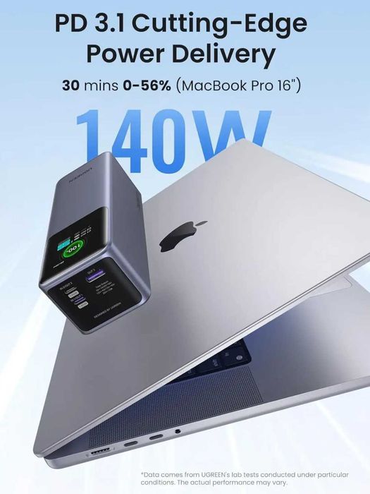 Повербанк UGREEN PB722 Nexode 25000mAh 200W (35525) з дисплеєм!