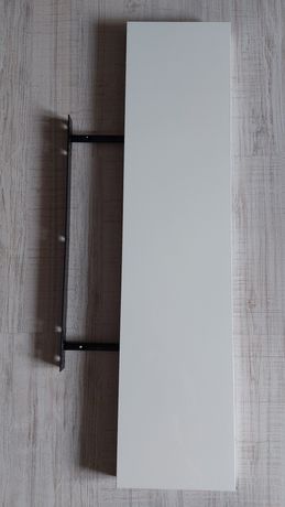 Dwie półki biały/połysk Ikea Lack 110 cm