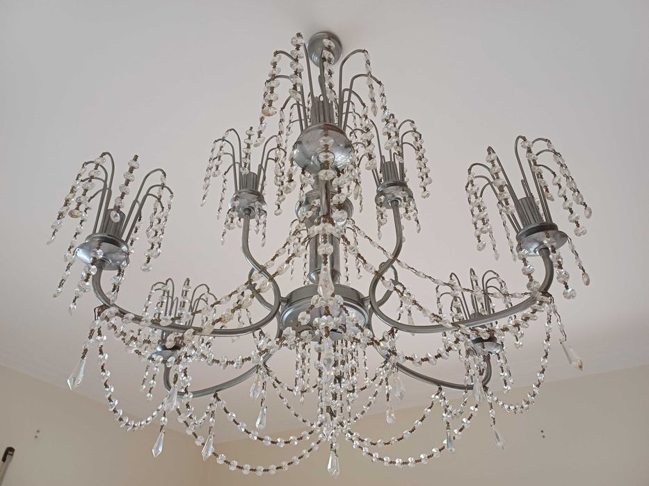 Candeeiro de cristal, de tecto