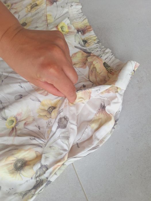 Szerokie spodnie w kwiaty H&M 100% viscose flowers print letnie boho