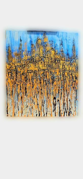 3D картина "Місто" для інтер'єру форматі 46×56, ручна робота