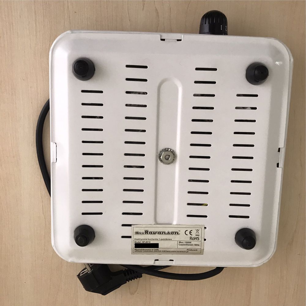 Kuchenka elektryczna jednopalnikowa polska Ravanson HP-8010