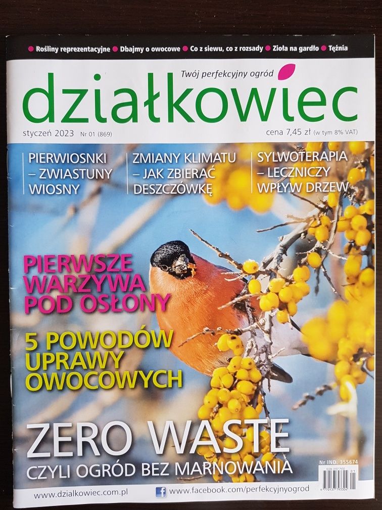 Magazyn gazeta " Działkowiec" 2022-23r. 10szt.