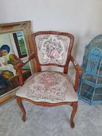 Fotel krzesło w stylu ludwikowskim
