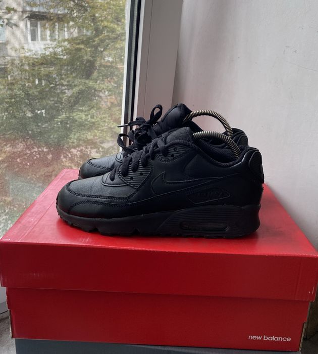 Nike 38(24) Air Max Оригінал кросівки дитячі жіночі чорні осінні