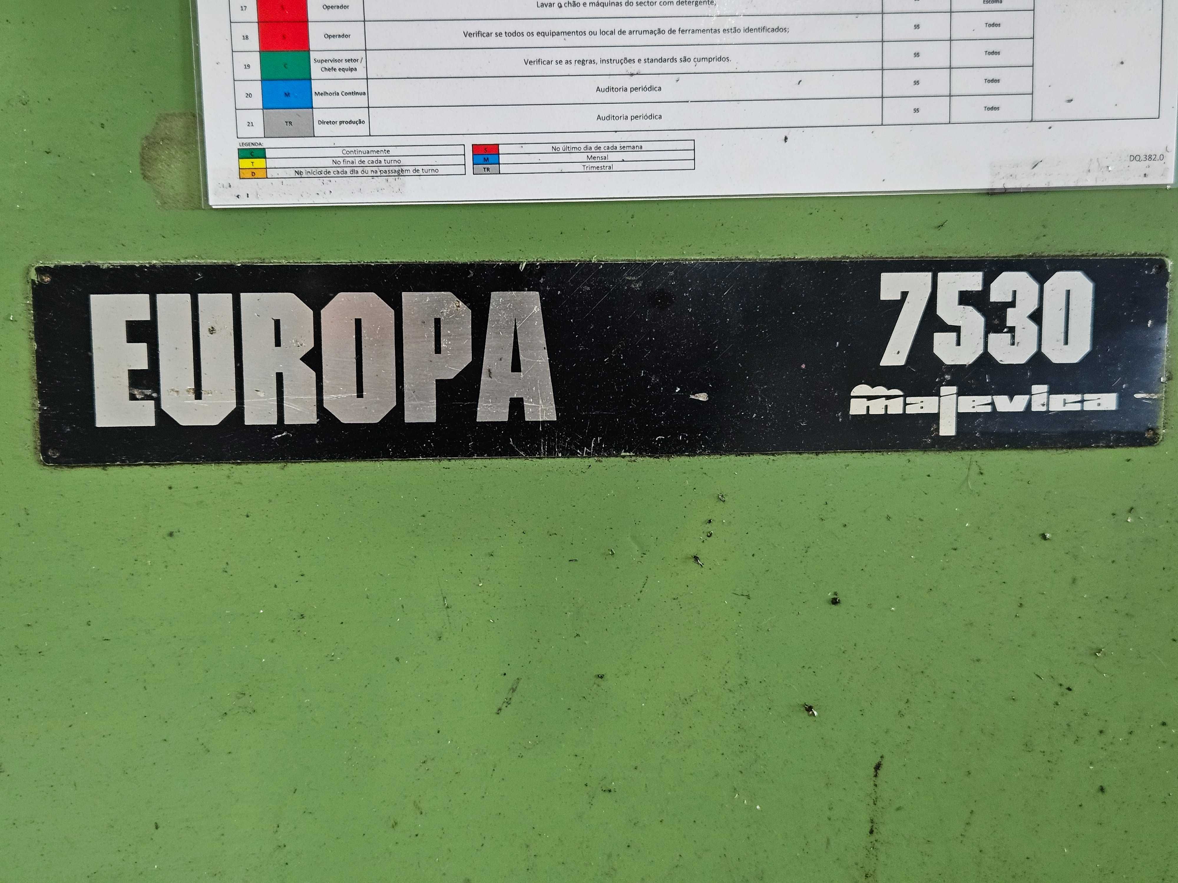 Retificadora Plana de Superfícies - Majevica EUROPA 7530