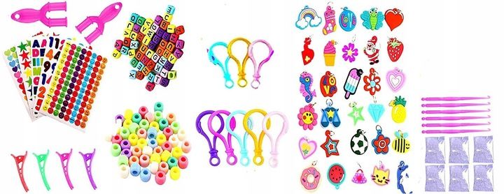 Zestaw Gumek Do Robienia Bransoletek Kreatywny Mocne Xxl Kolory Gumki