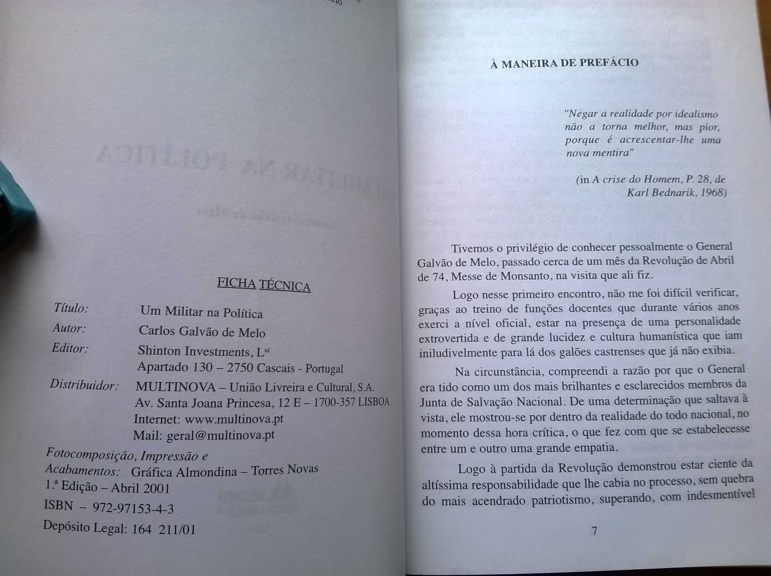 Um Militar na Política - General Galvão de Melo