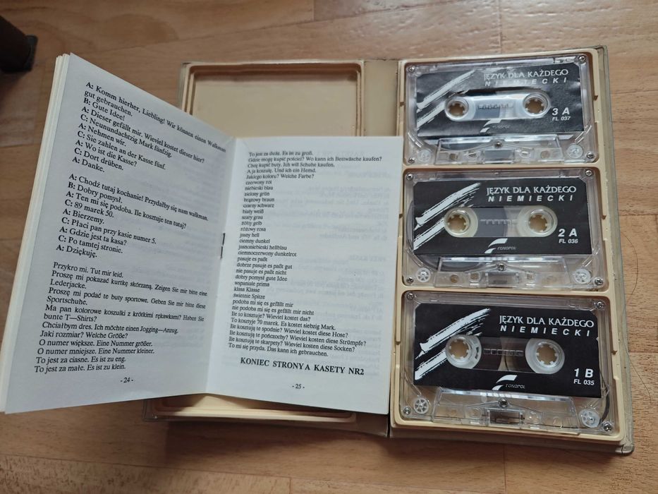 kurs języka niemieckiego na kasetach magnetofonowych